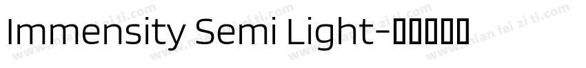 Immensity Semi Light字体转换
